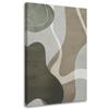 Canvas Print, Grey Boho Shapes