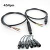 4Pin 5Pin 6Pin Core Car Rear View Camera Male Female Connector Extend Cord Cable for Car Jack Wire Recorder Rear Tail Line