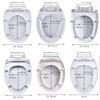 Thicken Toilet Lid Antibacterial Toilet Seat Lid Durable Toilet Parts Bathroom