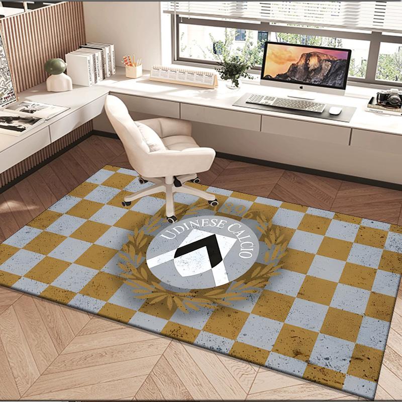 1PC Rug Udinese-Calcio Crest Design Carpet, Chair Rug,Area Rug for Office Bedroom Living Rooms Bedroom, Doormat Decor Christmas Fan Gifts