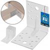 Mounting Brackets - KOTARBAU - 100 X 100 X 80 Mm - Galvanized Steel - Pack of 12 - 90°
