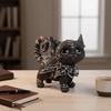 Animal Simulation Model Black Cat Toy Ornament Desktop Ornament Cat Action Figure  Collection