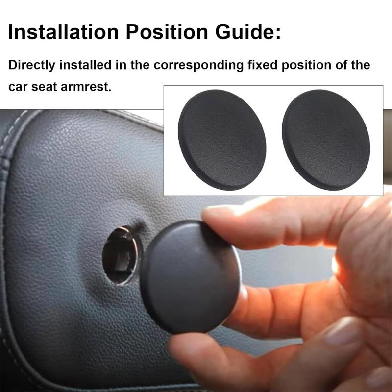 2Pcs Car Armrest Rear Seat Bolt Cover Cap 15279689 For Chevrolet Tahoe Suburban Yukon Cadillac Escalade 2007-2013