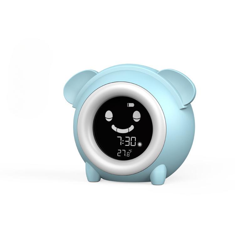 Creative Cartoon Animal Night Light Alarm Clock Multifunctional Children's Student Bedroom Alarm Clock LED Night Light Stand Clock