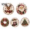 Dekorative Ornamente für Garten Weihnachten DIY Falsche Diamantmalerei Hängend, Weihnachtsmann Kranz Acryl Anhänger, Perlen Kristall Textur Perlen Bastelset Wand
