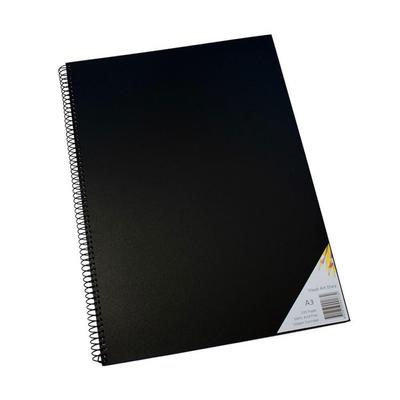 Quill Spiral Skizzenbuch Schwarzer Einband A3 (60 Blätter)