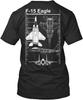 F-15 Eagle Kampfflugzeug Herren T-Shirt Kurzarm Freizeit 100% Baumwolle O-Ausschnitt Sommerhemd Zweiseitiger Druck