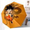 Dragon Ball Z Goku Automatik-Regenschirm Kompaktes faltbares Design, Strapazierfähiges Gewebe als täglicher Reisebegleiter für den Außenbereich a0822072