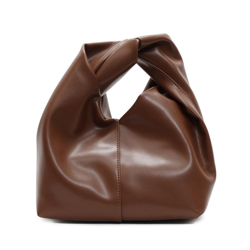 Design Small PU Leather Top-Handle Shoulder Bag for Women 2026 New Trend Fashion Y2K Handbags and Purses Females Bucket Bags
