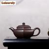 220ml Boutique Yixing Purple Clay Teapot Famous Artists Handmade Hexagonal Pot Raw Ore Purple Mud Kettle Zisha Tea Set Cha Craft