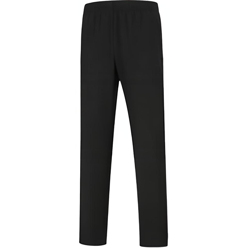Li-Ning Breathable Comfortable Simple Versatile Solid Color Straight Leg Knitted Sports Pants Men bottoms Black AYKV665-2