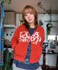 Universe Garment Graffiti Waffle Zip-Up Hoodie_Orange