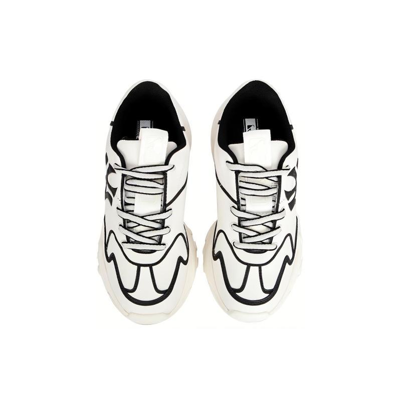 MLB Big Ball Chunky Sneakers Unisex Low top White/Black Sneakers 3ASHCLS2N-50BKS