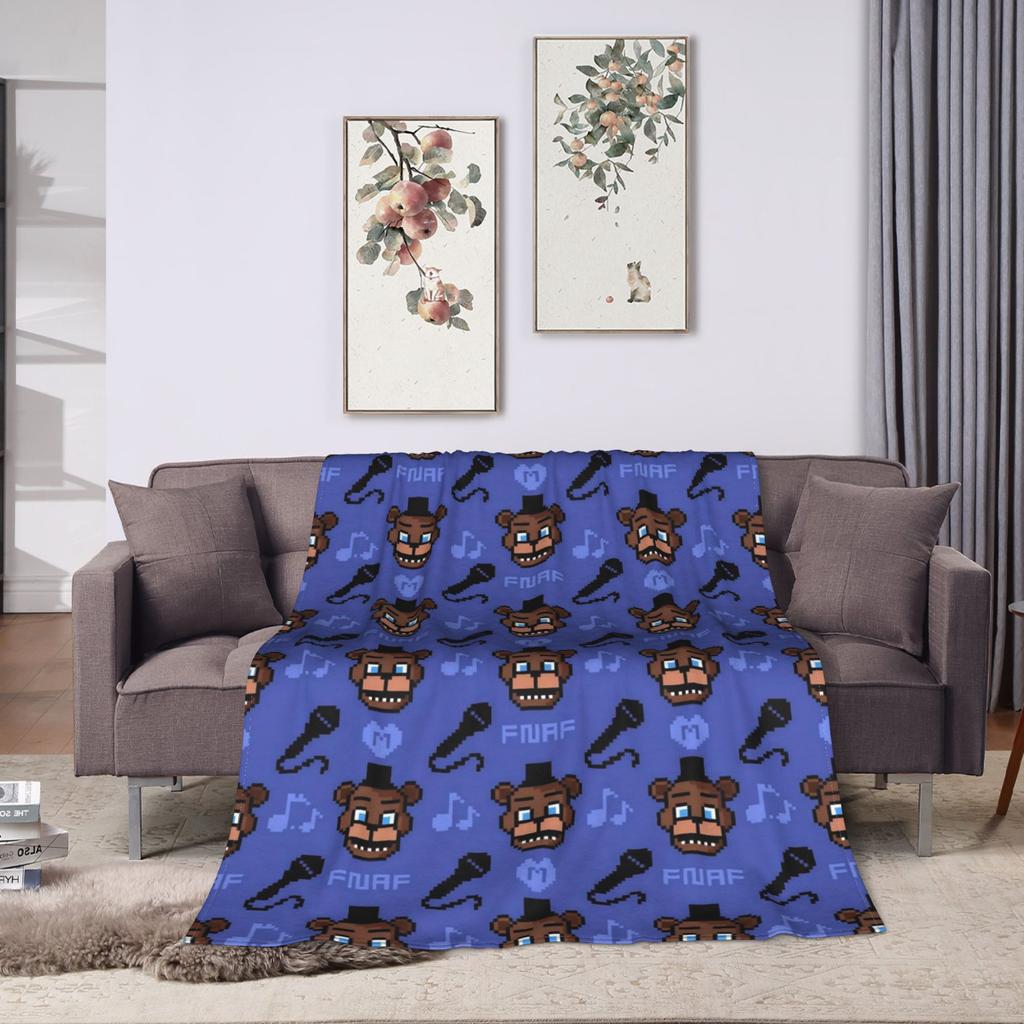 FNAF At Freddys Blanket Coral Fleece Plush All Season Multi-function Super Soft Throw Blankets for Home Outdoor Bedspreads