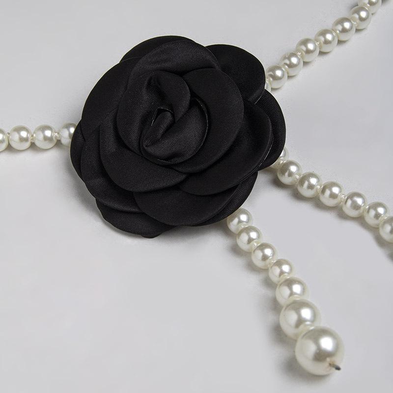Fashionable Sweet Waist Chain Elegant Camellia Waist Chain Texture Hanfu Dress Decorative Waist Chain