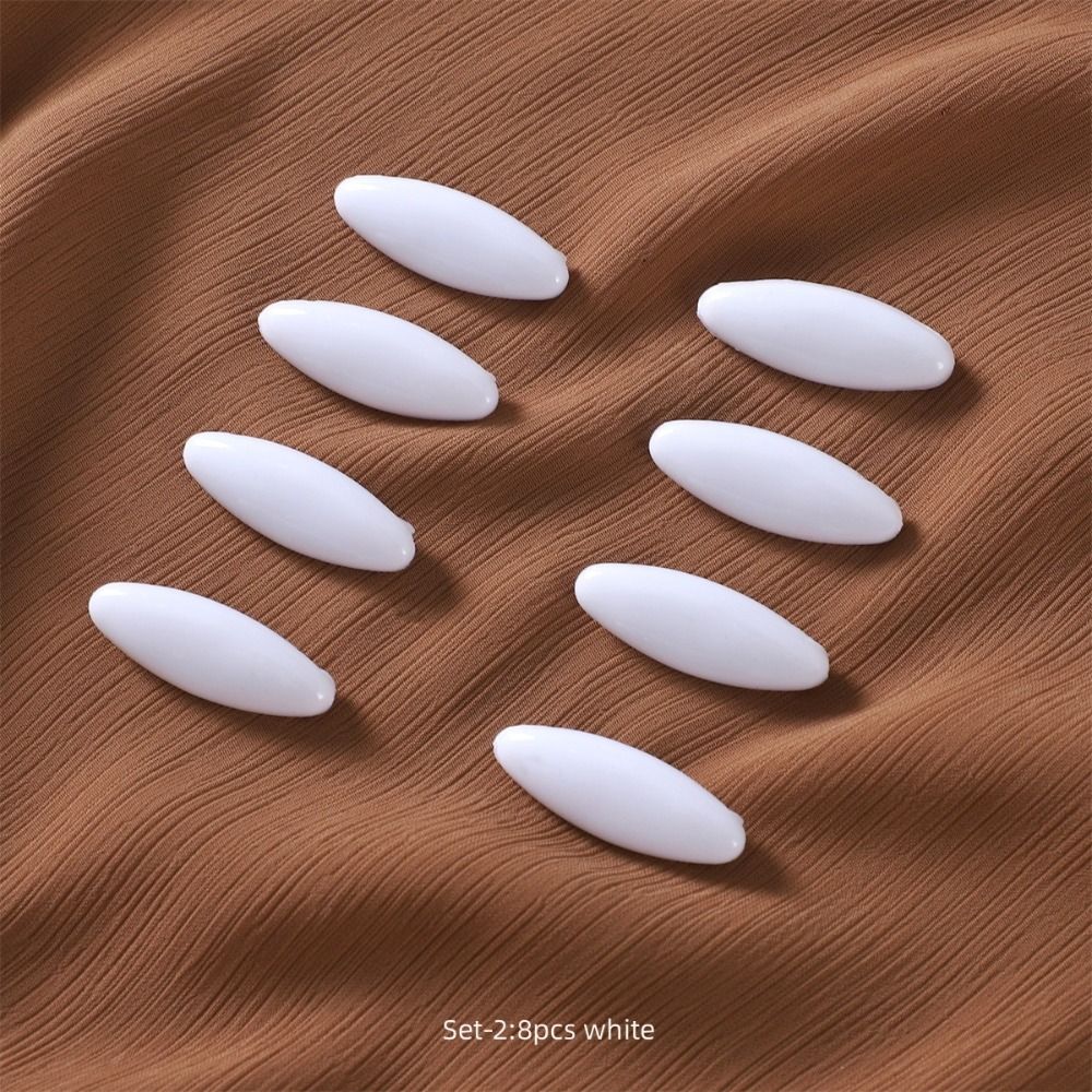 8pcs/set Fix Scarf Hijab Brooch Solid Color Safety Pin High Quality Plastic Brooch Needle