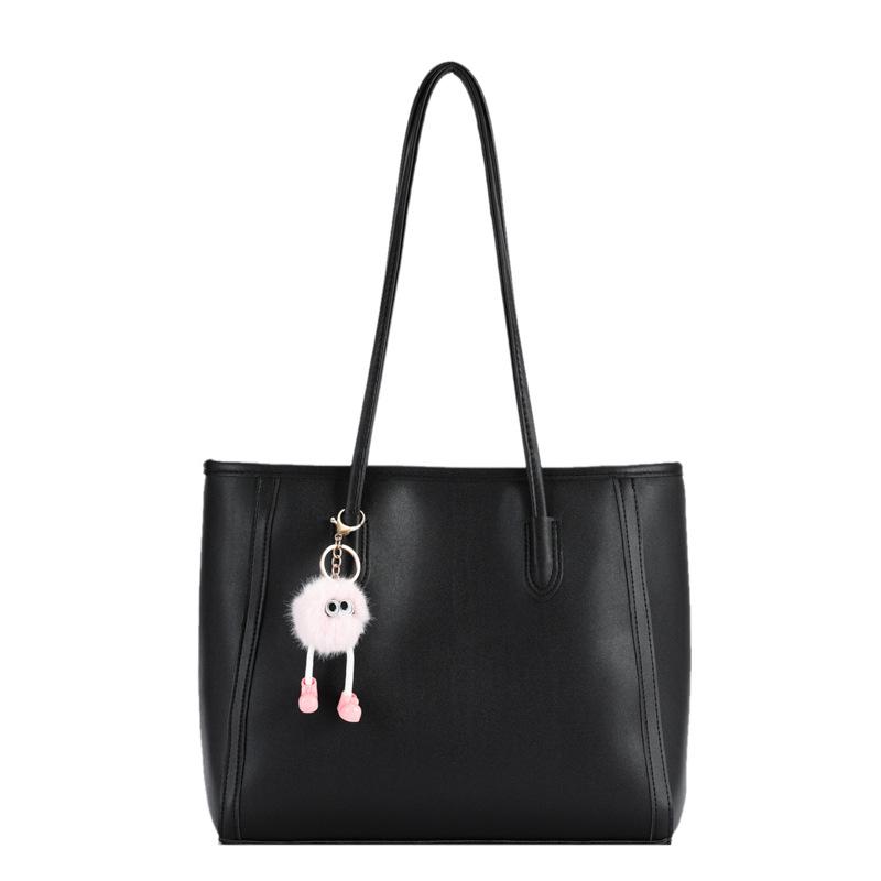 Faux Leather Tote Bag for Women Large Capacity Shoulder Handbag