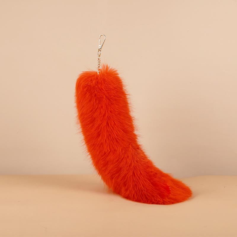 Women Girls Artificial Fur Fashion Pendant Handmade Multiple Colors Bag Decorations Key Rings Holders Creative Gift Accessories