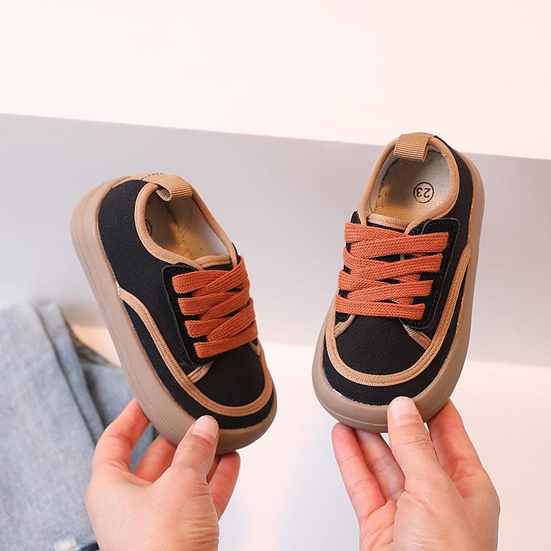 Kids Fashion Casual Shoes Anti-slip Spring Soft Canvas Shoes for Boys Girls Children Breathable Shoes