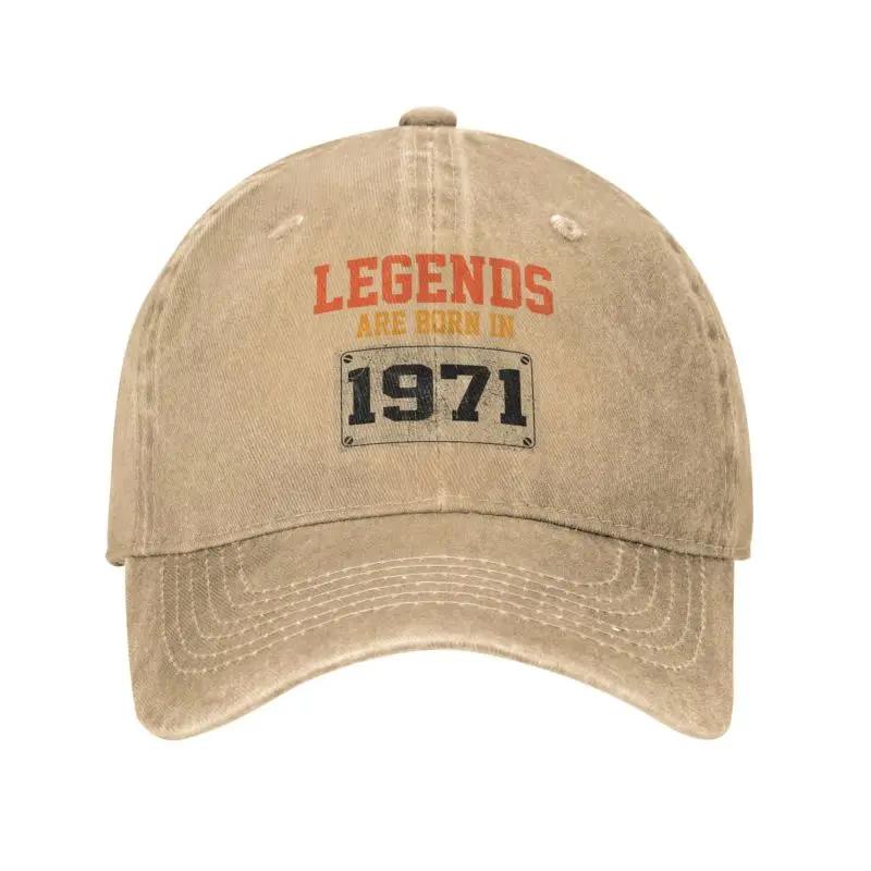 Custom Cotton Born In 1971 Birthday Baseball Cap Men Women Breathable Dad Hat Streetwear