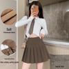 Damen Minirock mit Plisseefalten im koreanischen Stil – Schwarz, Blickdicht, Knitterarm, A-Linie, Ideal für ganzjährige Tragbarkeit.