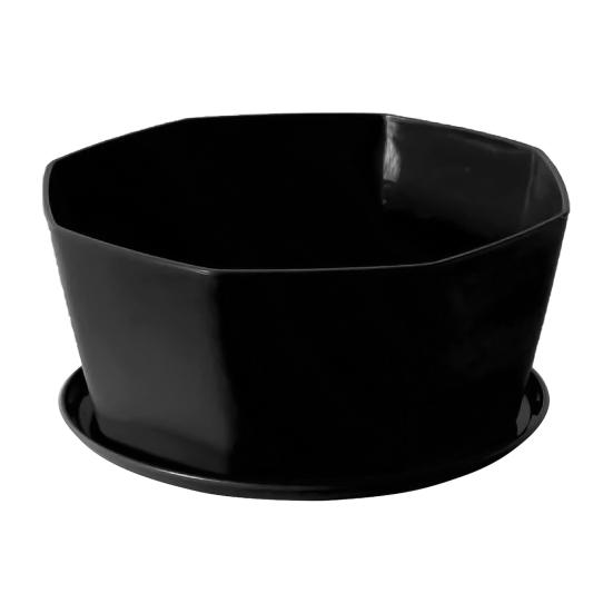 1 Set Flower Pot Solid Construction Large Capacity Resin Indoor Succulents Large Diameter Flower Pot for Home