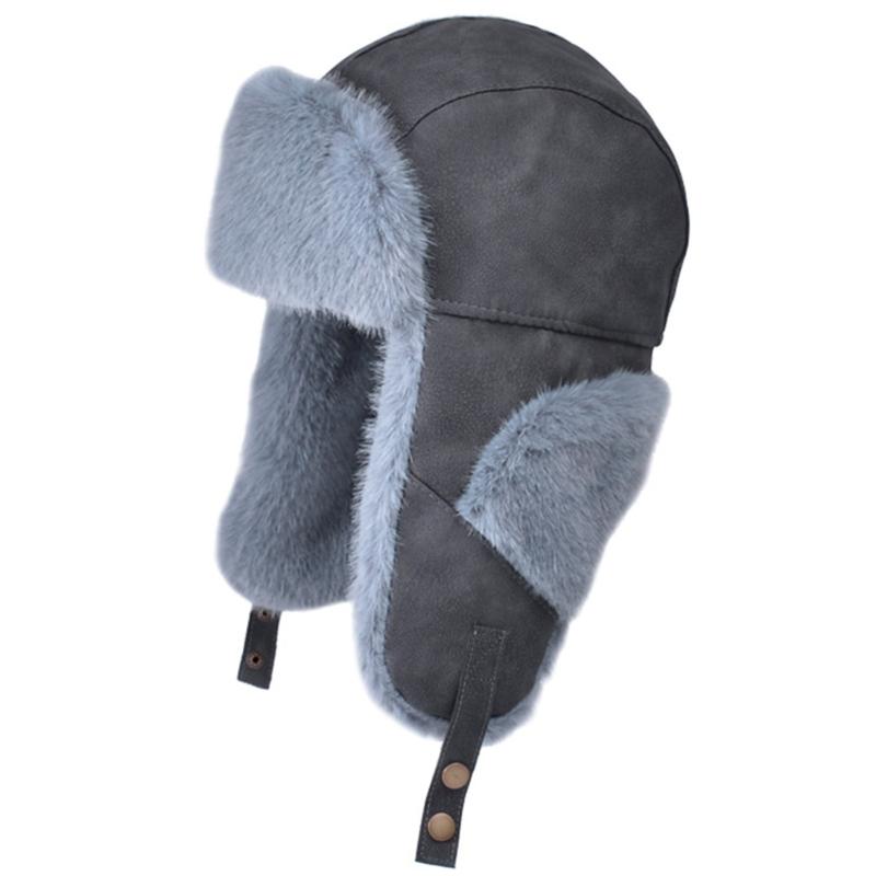 Winter Trapper Hat with Ear Flaps for Women Windproof Thick Fleece Lining Ski Hat Earflap Caps for Outdoor Activity