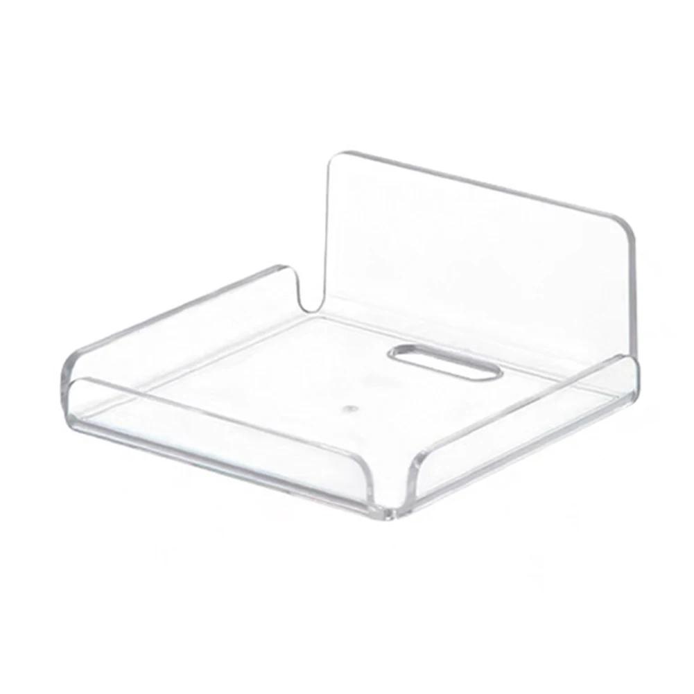 1/2 Stück Transparenter Acryl Webcam- & Router-Hängehalter Wohnzimmer Kleinartikel Ausstellungsregal Duschkorb Ohne Bohren Regal Organizer