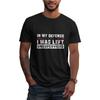 In-My-Defense I was Left Unsupervised T-Shirt für Damen Herren Tee Unisex Erwachsenen Shirt