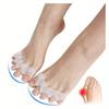 2Pcs Protective Toes Separator Suitable Bunion Corrector Material Soft Gel Straightener Spacers Stretchers Care Tool