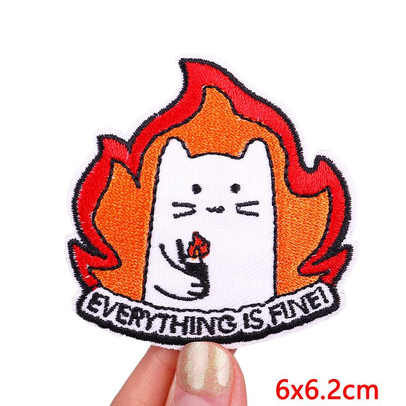 NEW Cartoon Animal Embroidered Patches Goose Frog Cat Patch Iron On Patches For Clothing Hats Jackets Backpack Embroidery Badges