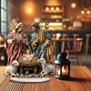 Vianočný betlehem Figúrka Narodenie Ornament Ježiša Náboženská plastika Miniatúry Svätej rodiny