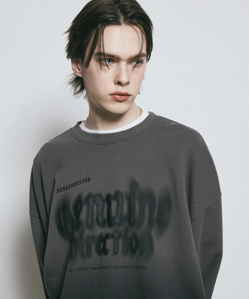 BUNKERBUSTER Direction Gradient Sweatshirt Mq1Tu054_Charcoal