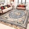 Blumenteppiche im europäischen Stil für Wohnzimmer Retro-Dekoration Heimteppich Flur Sofa-Bereich Bodenmatte Raumdekor Großer Teppich