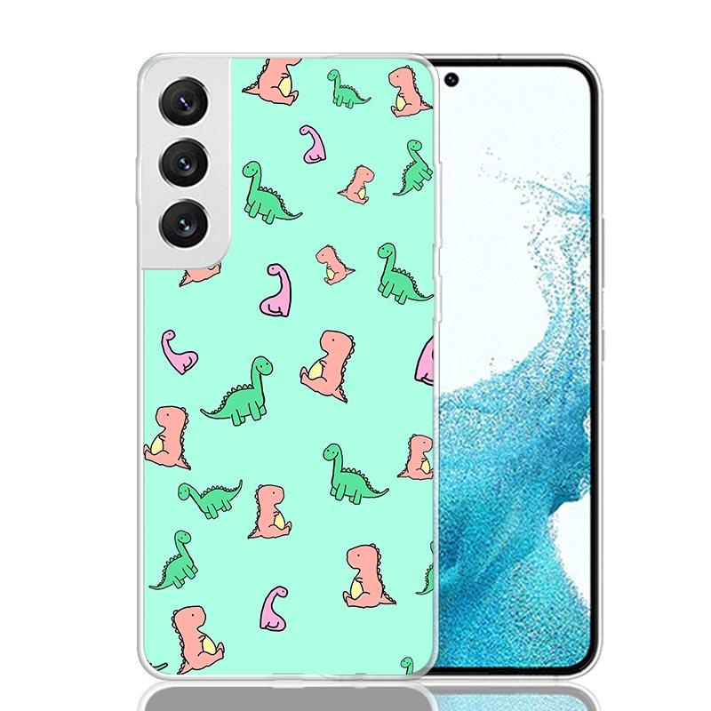 Süße Cartoon-Dinosaurier Baby-Handyhülle Für Samsung Galaxy S26 S25 Edge S24 S23 FE S22 Ultra S21 Plus S20 + Fundas Cover Coque Gal