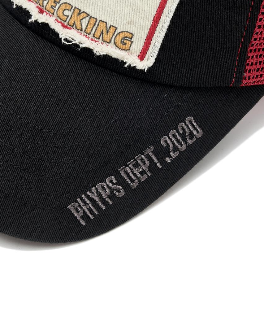 PHYPS MOTORCYCLE Riding Bear Mesh Ball Cap Black