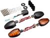 POSH FAITH Mootorratta LED suunatuled mustad kerged LED suunatuled XJR1300/XJR1200/XJR400/S, korpus/oranž lääts, (Tootekood 060151-06)