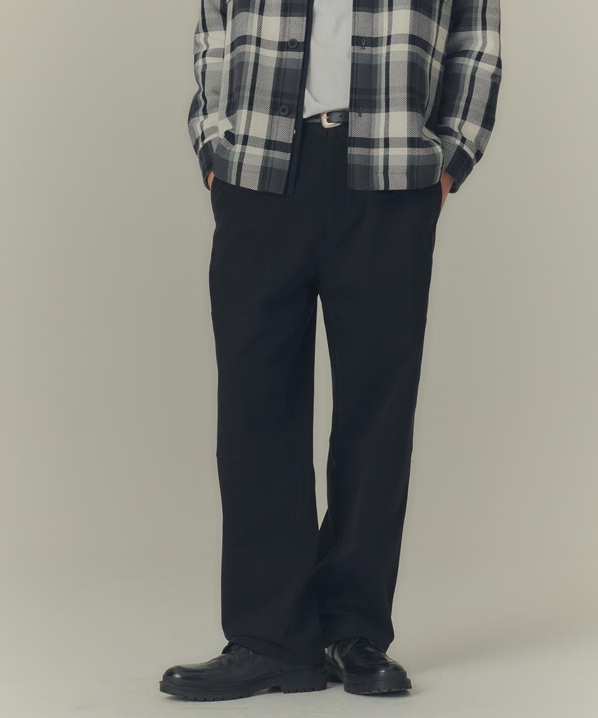 MINDBRIDGE [Warm] Cotton Double Knee Full Elastic Waist Pants - 2 Colors