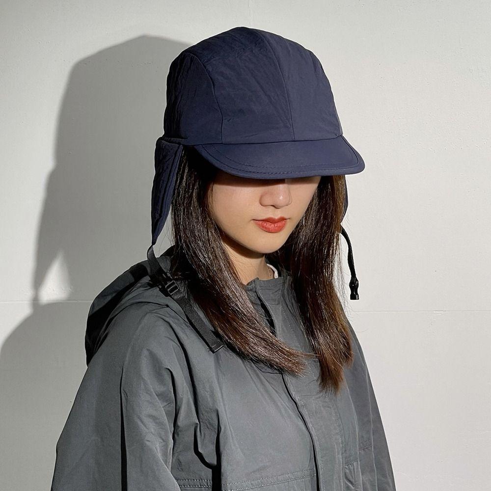 Chapeau Bombeur Rétro Mode Couleur Unie Coupe-vent Protection Oreilles Épaissi Chapeau Lei Feng pour Hommes Femmes