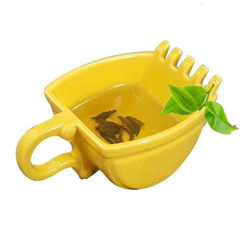330Ml Funny Mugs Excavator Bucket Model Coffee Mug For Coffee Best Gift Cake Cup