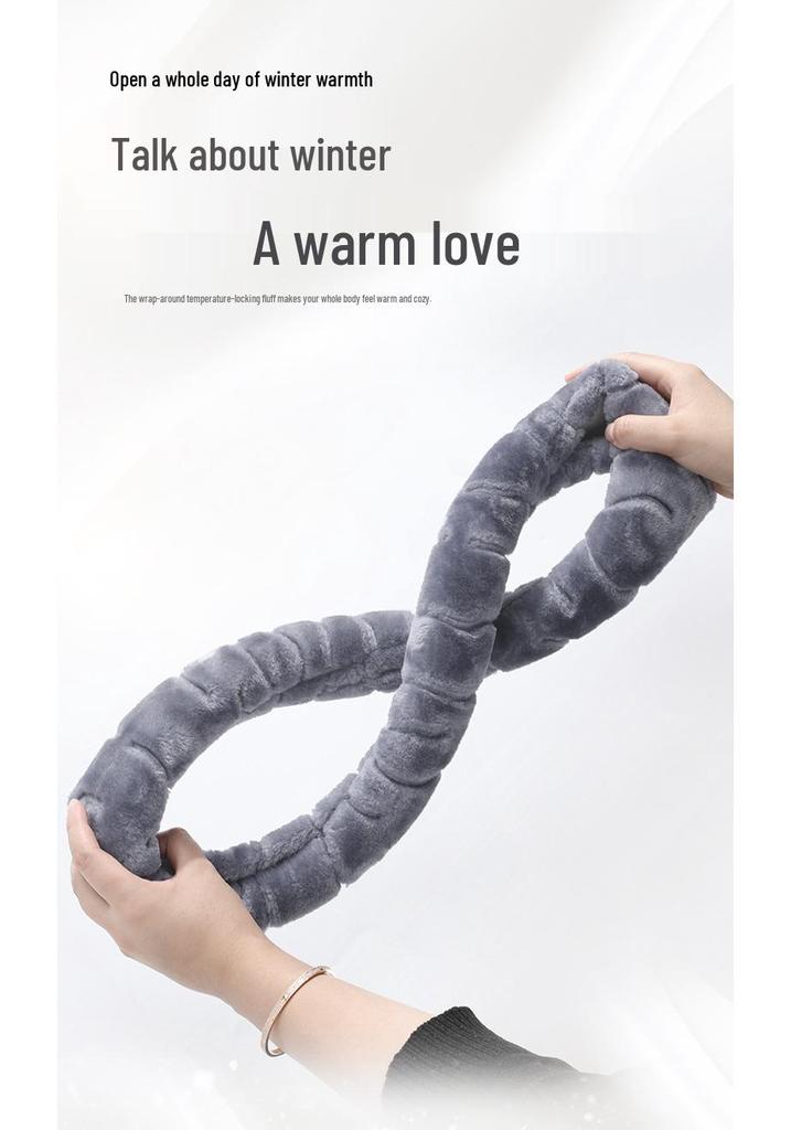 Winter Velvet Steering Wheel Cover - Plush, Warm, Universal Fit