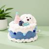 Beautiful Fruit Cake Plush Toy Lovely Animal-Themed Birthday Cake Doll Sweet Treat Stuffed Toy Comfortable Dessert-Shaped Pillow