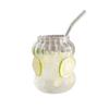 Transparent Glass Caterpillar Bubble Tea & Juice Cup