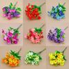 Artificial Daisy 28 Head Small Chrysanthemum Silk Flower For Home Decor And Outdoor Garden Use