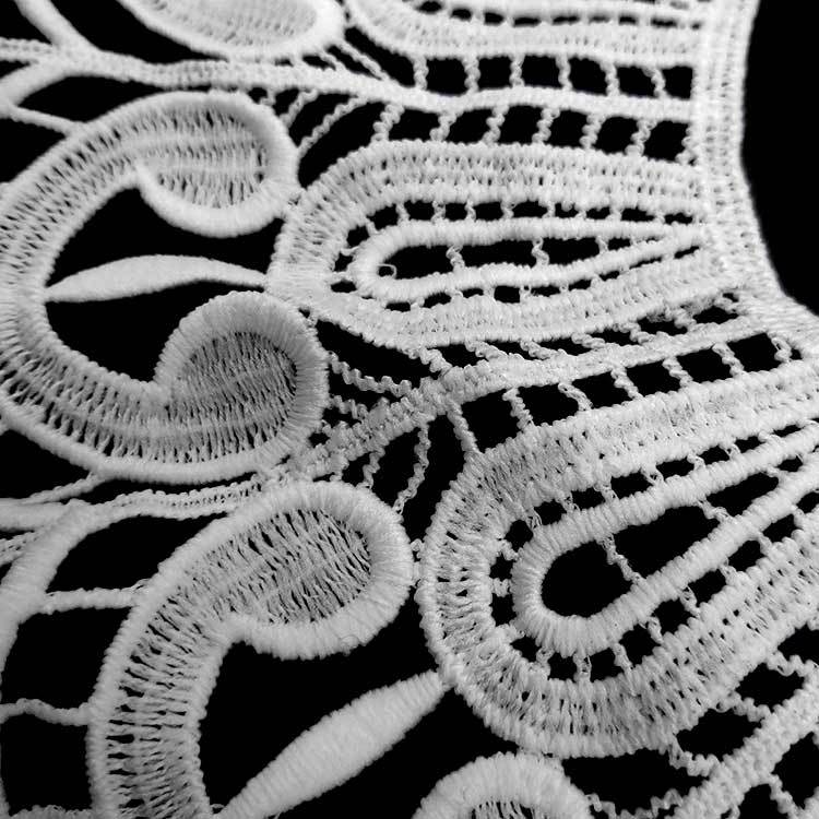 32 X 32 Cm Wedding Handmade DIY Sewing Material Neckline Decoration Three-dimensional Hollow Embroidery
