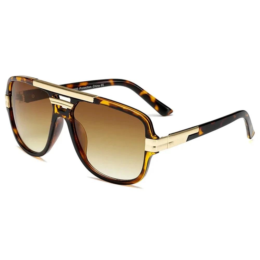Brand Design Men Sunglasses Vintage Male Square Sun Glasses Luxury Gradient Sunglass UV400 Shades Gafas De Sol Hombre