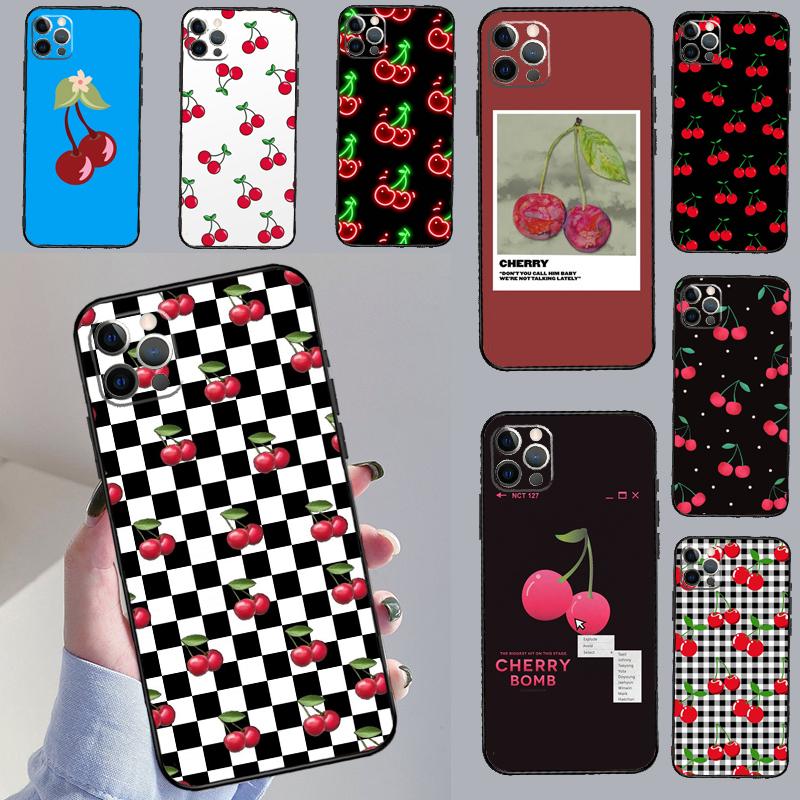 Cherry Pattern Funda For Xiaomi Redmi Note 14 13 10 11 12 15 Pro Plus Case For Redmi 15 13C 12C 10C 14C 15C