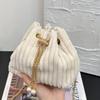 Personalized Chain Pearl Bag, Fashionable Crossbody Bag, Women's Niche Single-shoulder Bucket Bag