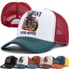 Nová Motocyklová Vyšívaná Trucker Čiapka Plameň Biker Záplata Baseballová Čiapka Pre Muža Ženu Priedušná Streetwear Letné Sieťované Čiapky