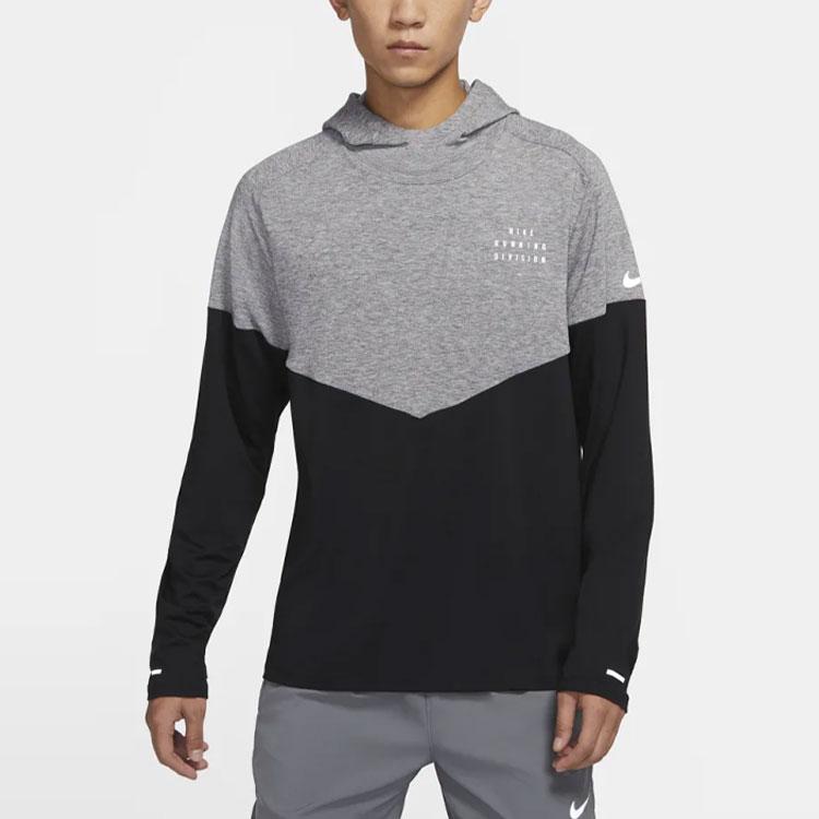 Nike Therma-Fit Division Kleurblok Running Hoodie Heren Hoodie Grijs DM4639-010